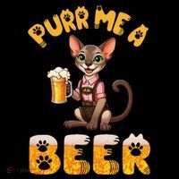 Oriental Shorthair Cat Bavarian Drinking Beer Purr Me A Beer Coffee Mug thumb 5