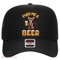 Oriental Shorthair Cat Bavarian Drinking Beer Purr Me A Beer Hat thumb 0