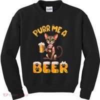 Oriental Shorthair Cat Bavarian Drinking Beer Purr Me A Beer Kids Sweatshirt thumb 0