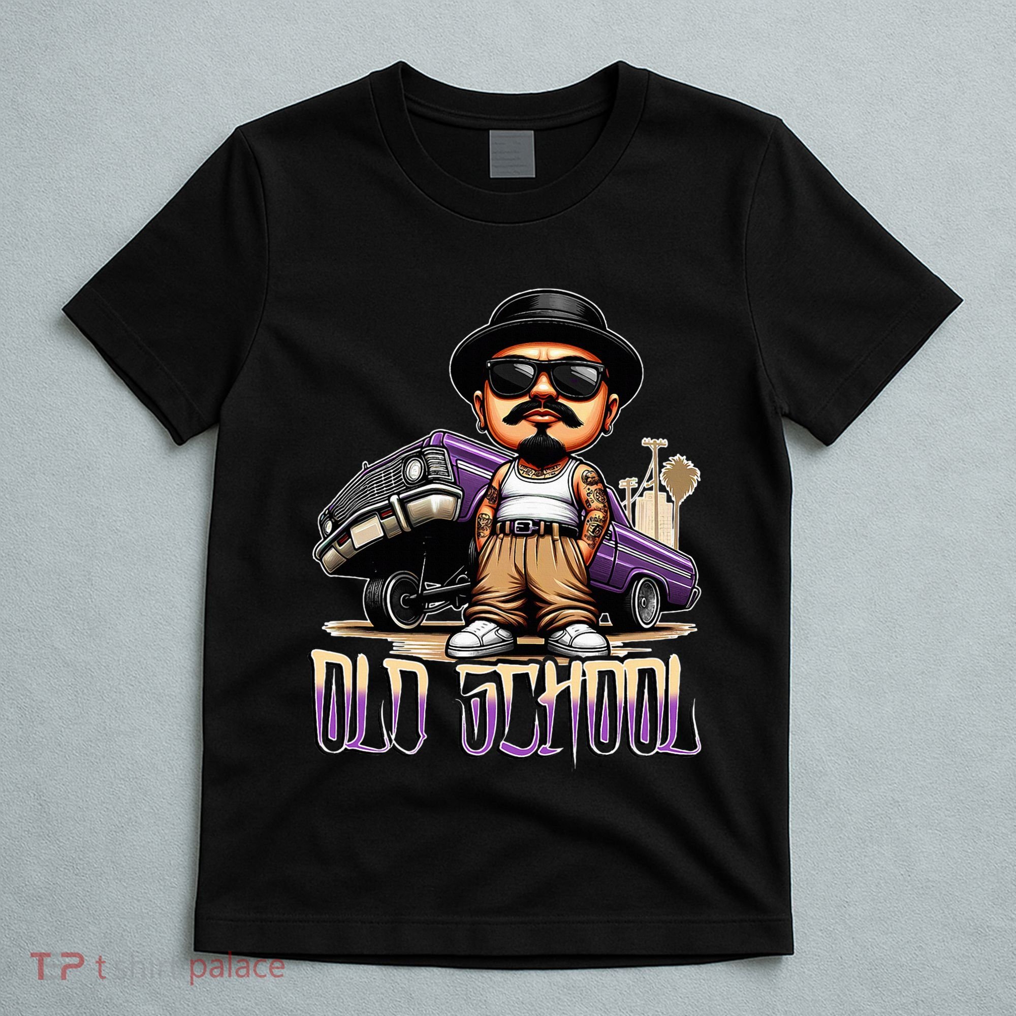 Old School Chicano Lowrider Art Homie Chicano Clothing T-Shirt