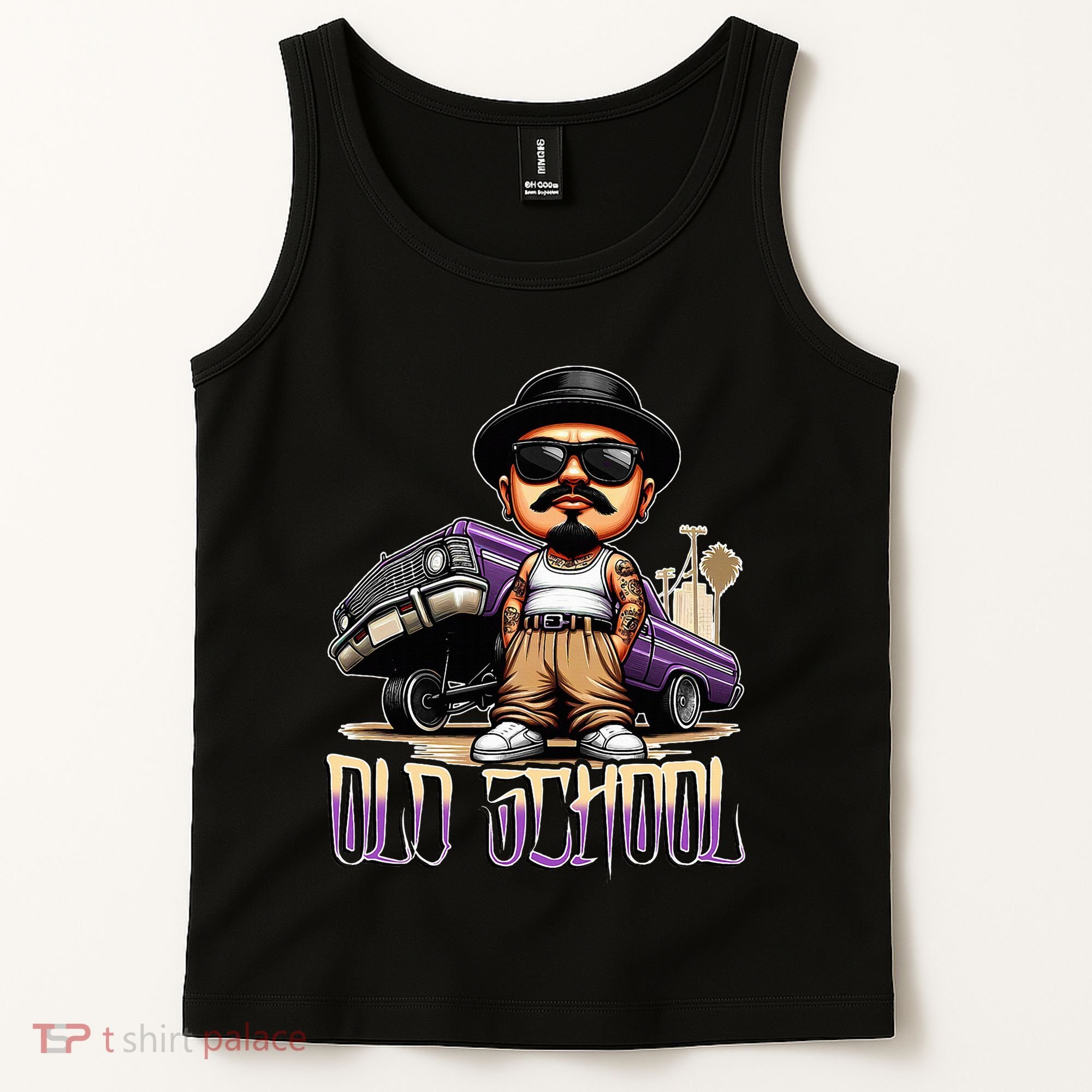 Old School Chicano Lowrider Art Homie Chicano Clothing Tank Top