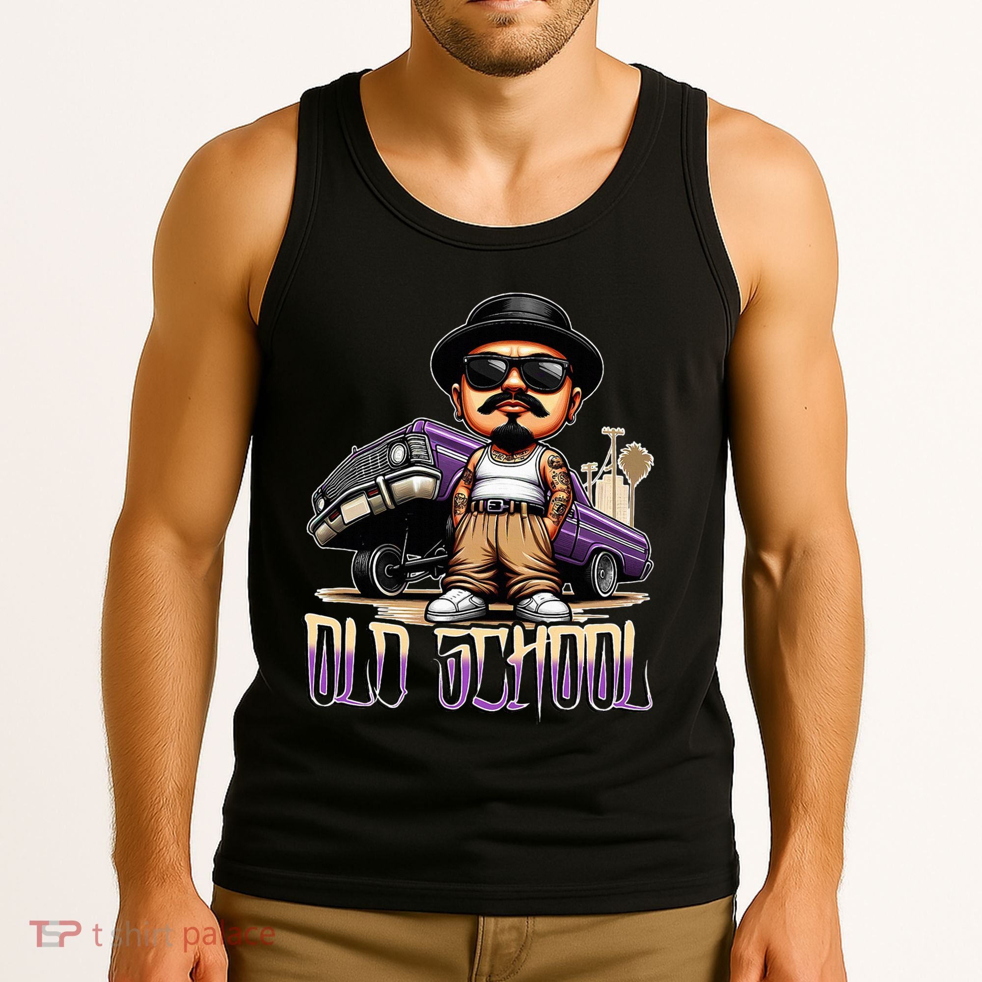 Old School Chicano Lowrider Art Homie Chicano Clothing Tank Top