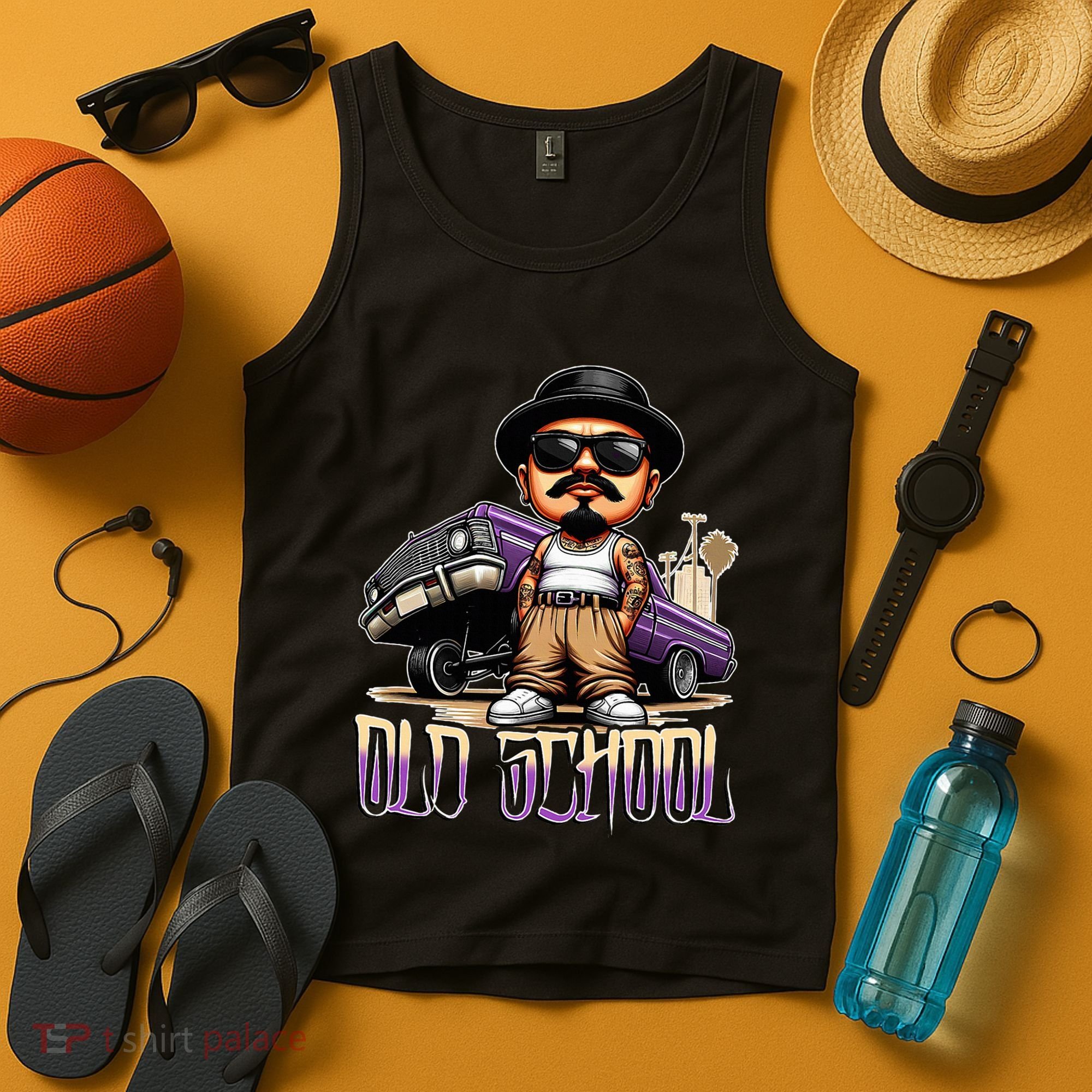 Old School Chicano Lowrider Art Homie Chicano Clothing Tank Top