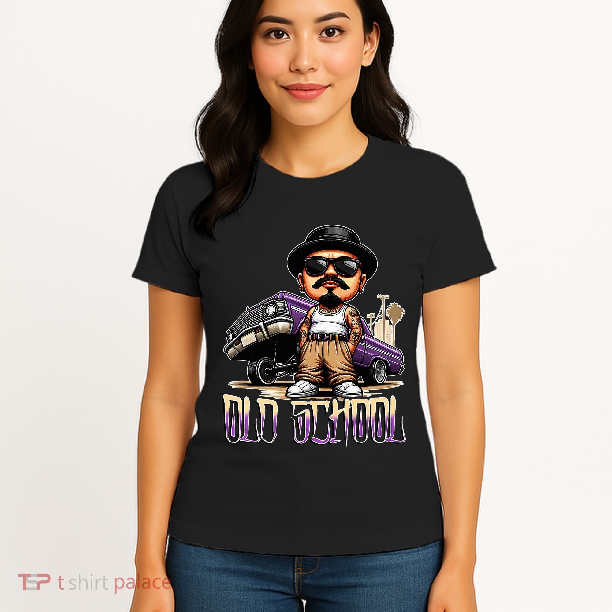 Old School Chicano Lowrider Art Homie Chicano Clothing Women's T-Shirt