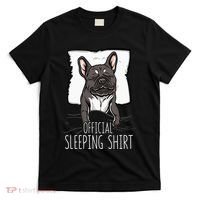 of.ficial sleeping cute french bulldog dog nightgown  T-Shirt thumb 0