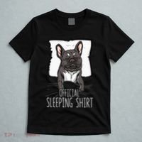 of.ficial sleeping cute french bulldog dog nightgown  T-Shirt thumb 5
