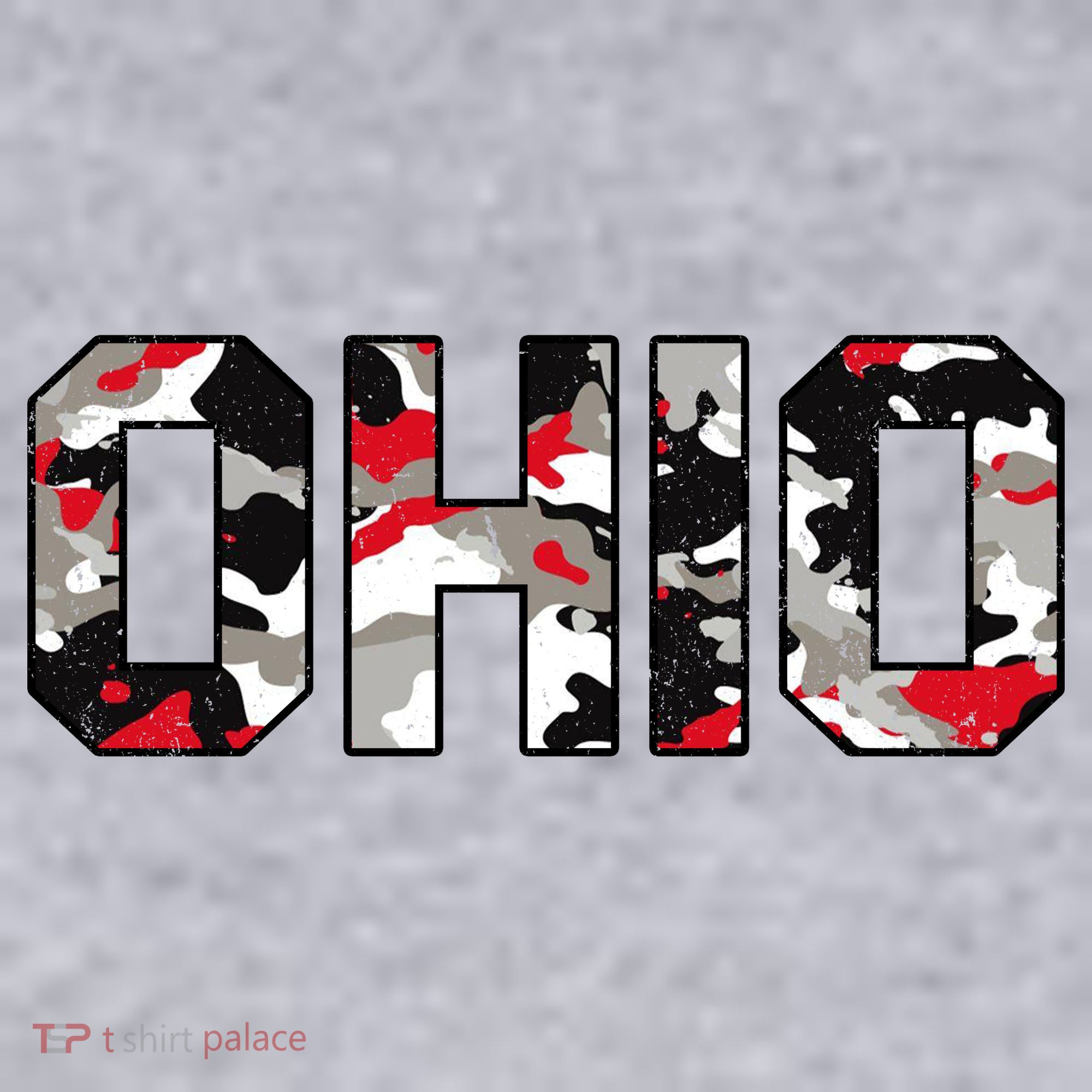 Ohio State Camo Women's Racerback Cropped Tank