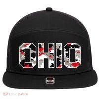 Ohio State Camo 7 Panel Mesh Trucker Snapback Hat thumb 0