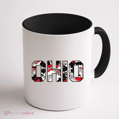 Ohio State Camo Coffee Mug back
