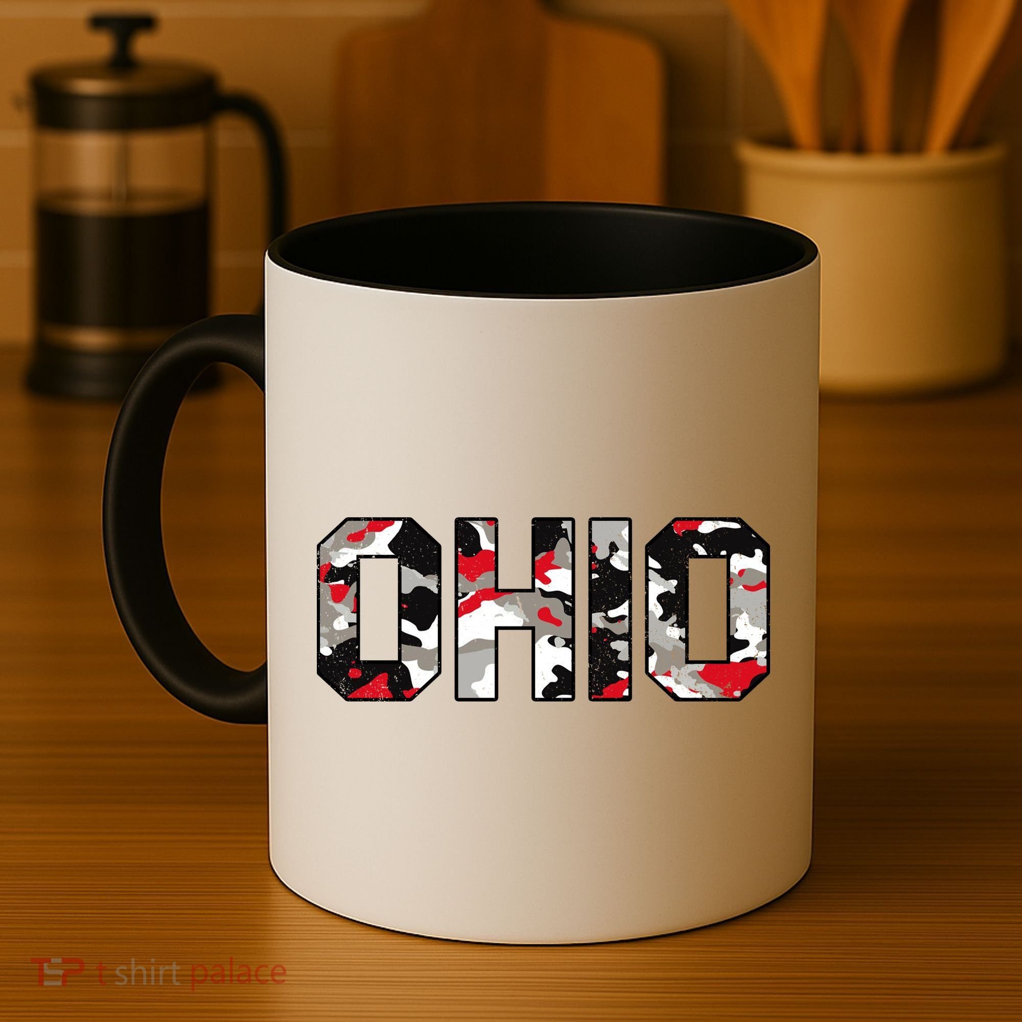 Ohio State Camo Coffee Mug