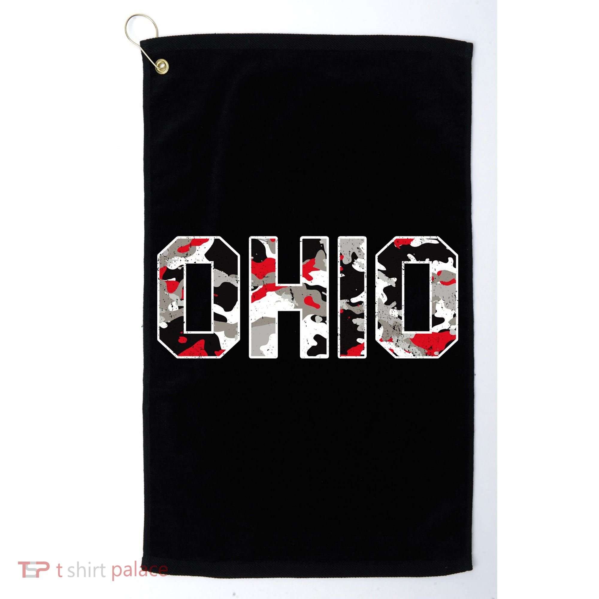 Ohio State Camo Golf Towel