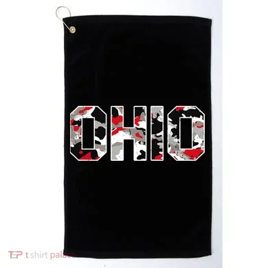 Ohio State Camo Golf Towel