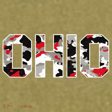 Ohio State Camo Garment-Dyed Women's Muscle Tee