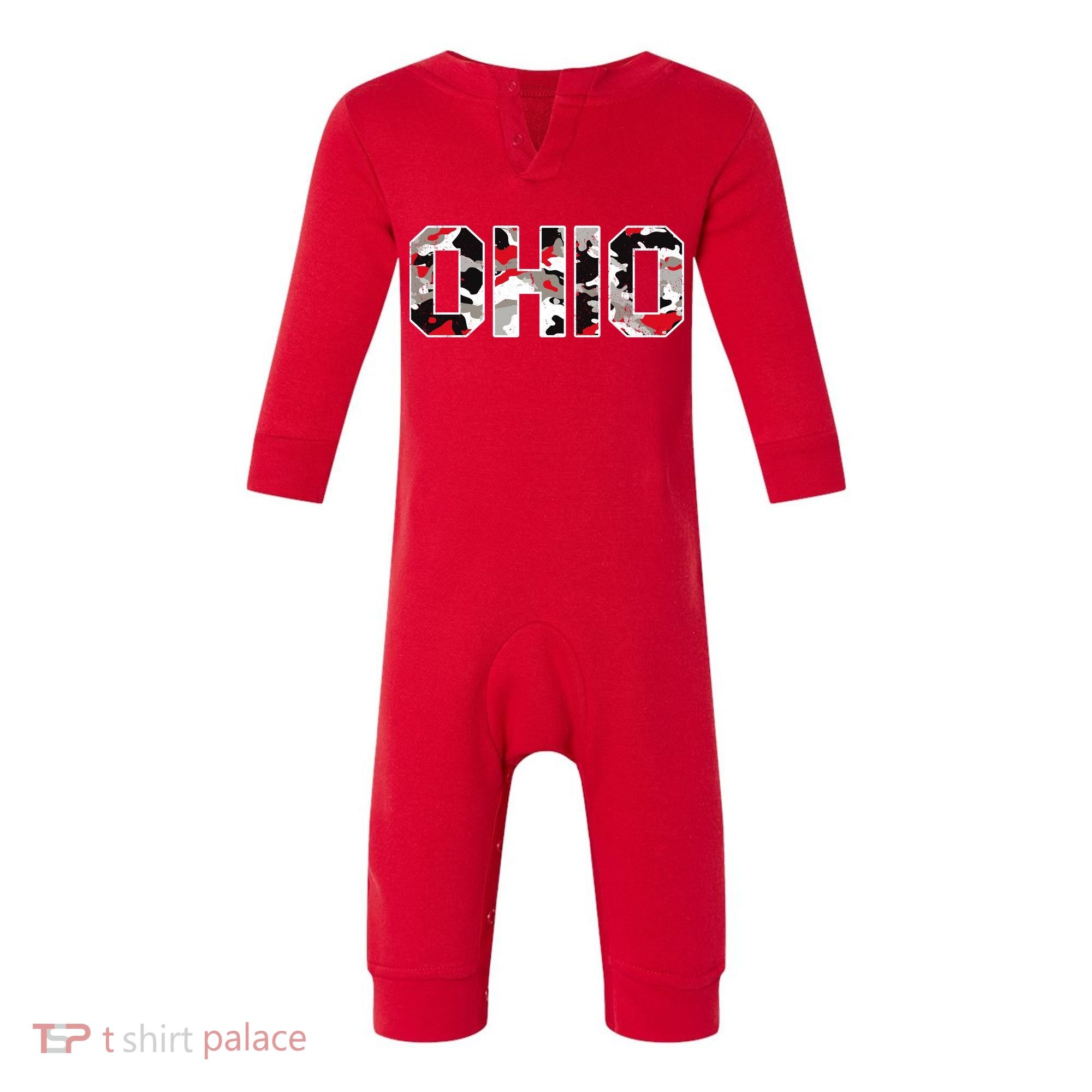 Ohio State Camo Infant Fleece One Piece