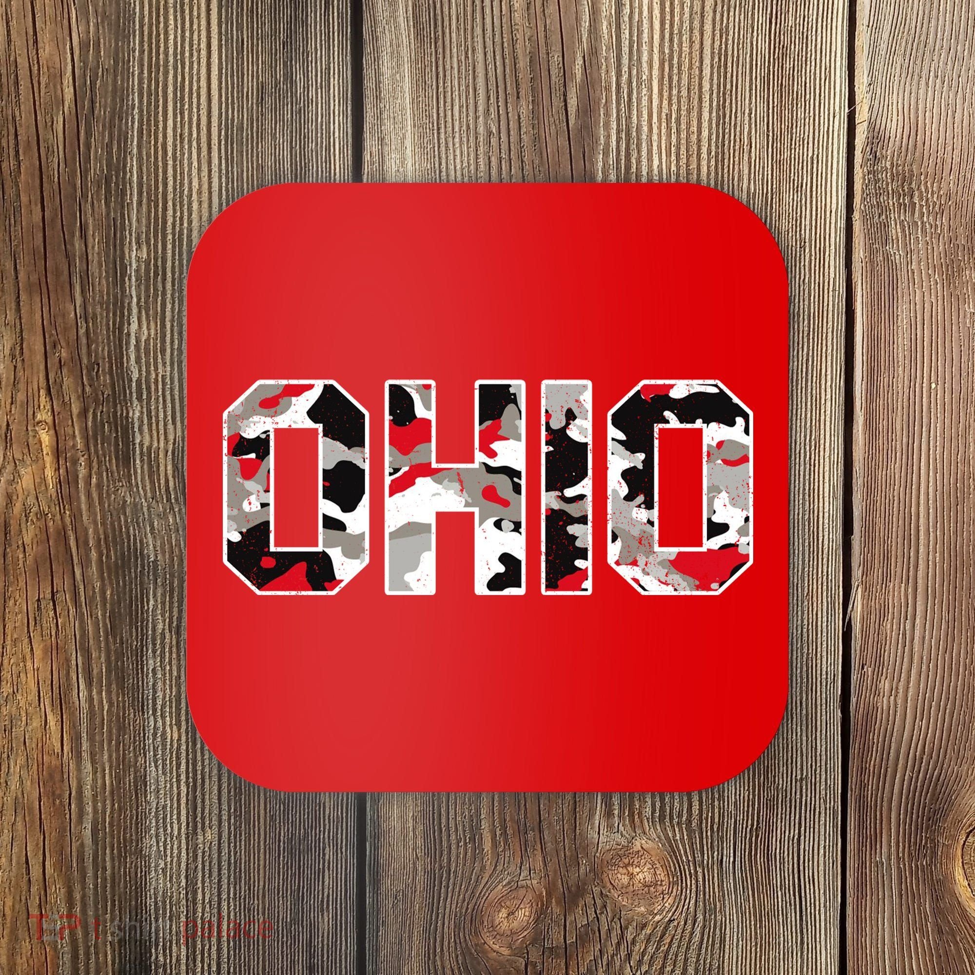 Ohio State Camo Coaster