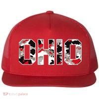 Ohio State Camo Flat Bill Trucker Hat thumb 0