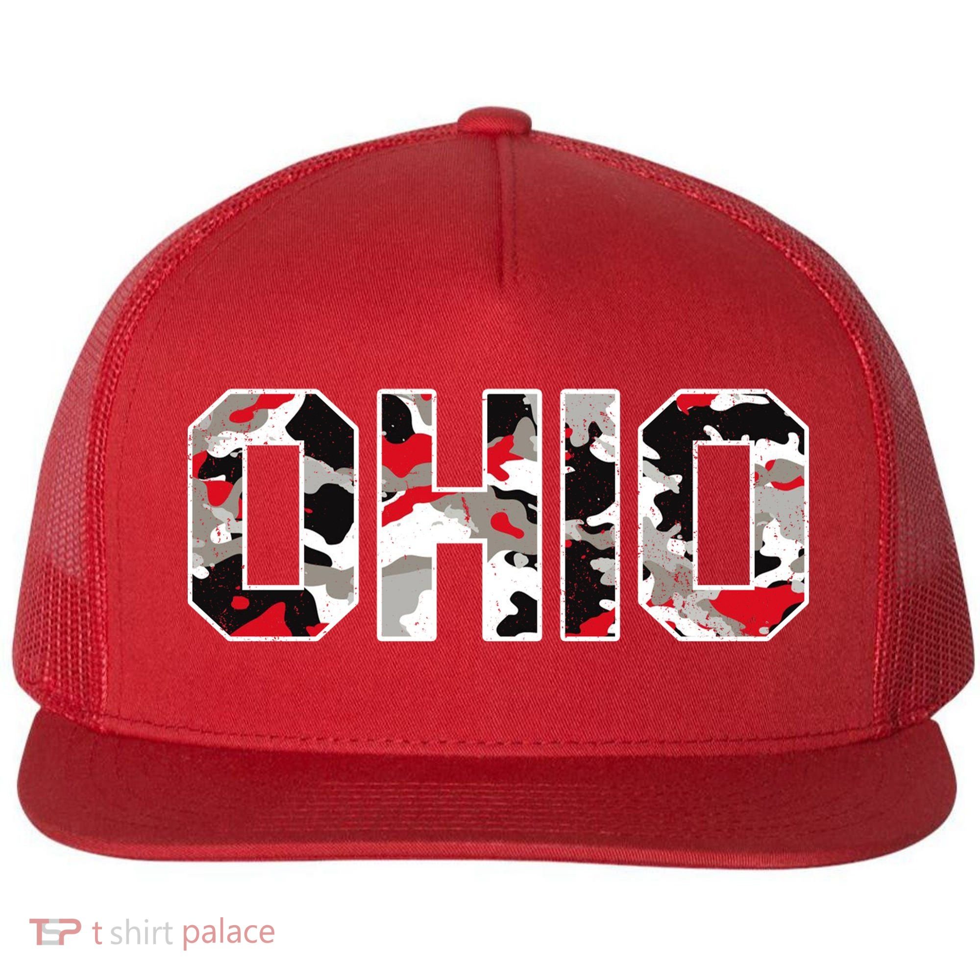 Ohio State Camo Flat Bill Trucker Hat