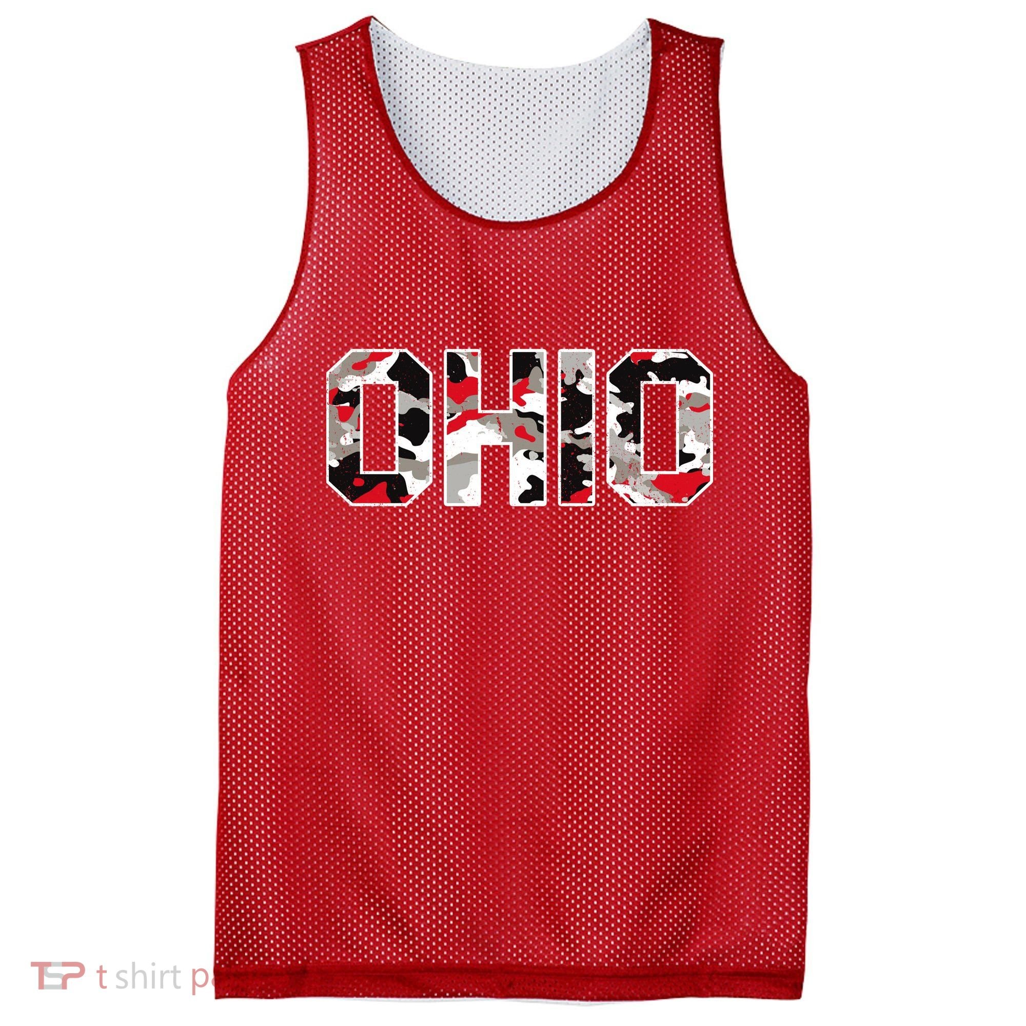 Ohio State Camo Mesh Reversible Basketball Jersey Tank