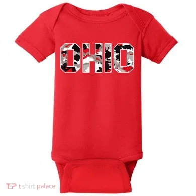 Ohio State Camo Baby Bodysuit
