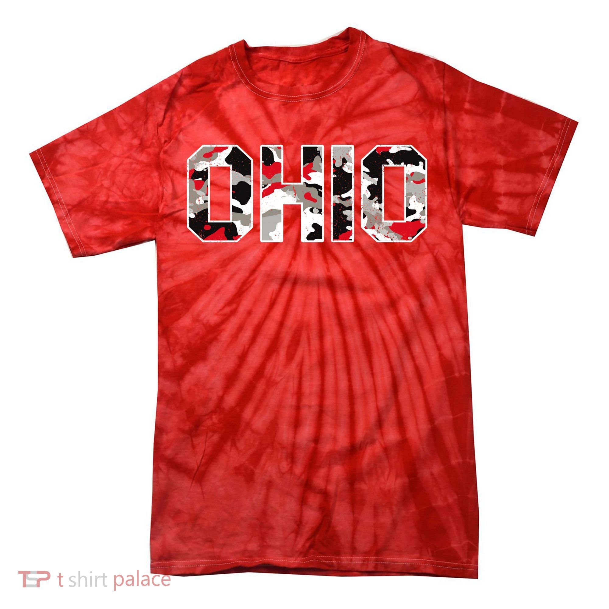 Ohio State Camo Tie-Dye T-Shirt