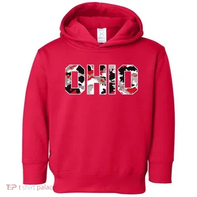 Ohio State Camo Toddler Hoodie