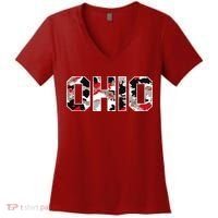 Ohio State Camo Women's V-Neck T-Shirt thumb 0