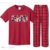 Ohio State Camo Kids Plaid Pajama Set thumb 0
