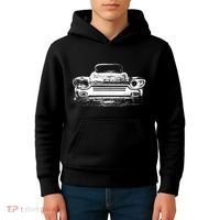 Old School Cars 70S Kids Hoodie thumb 4