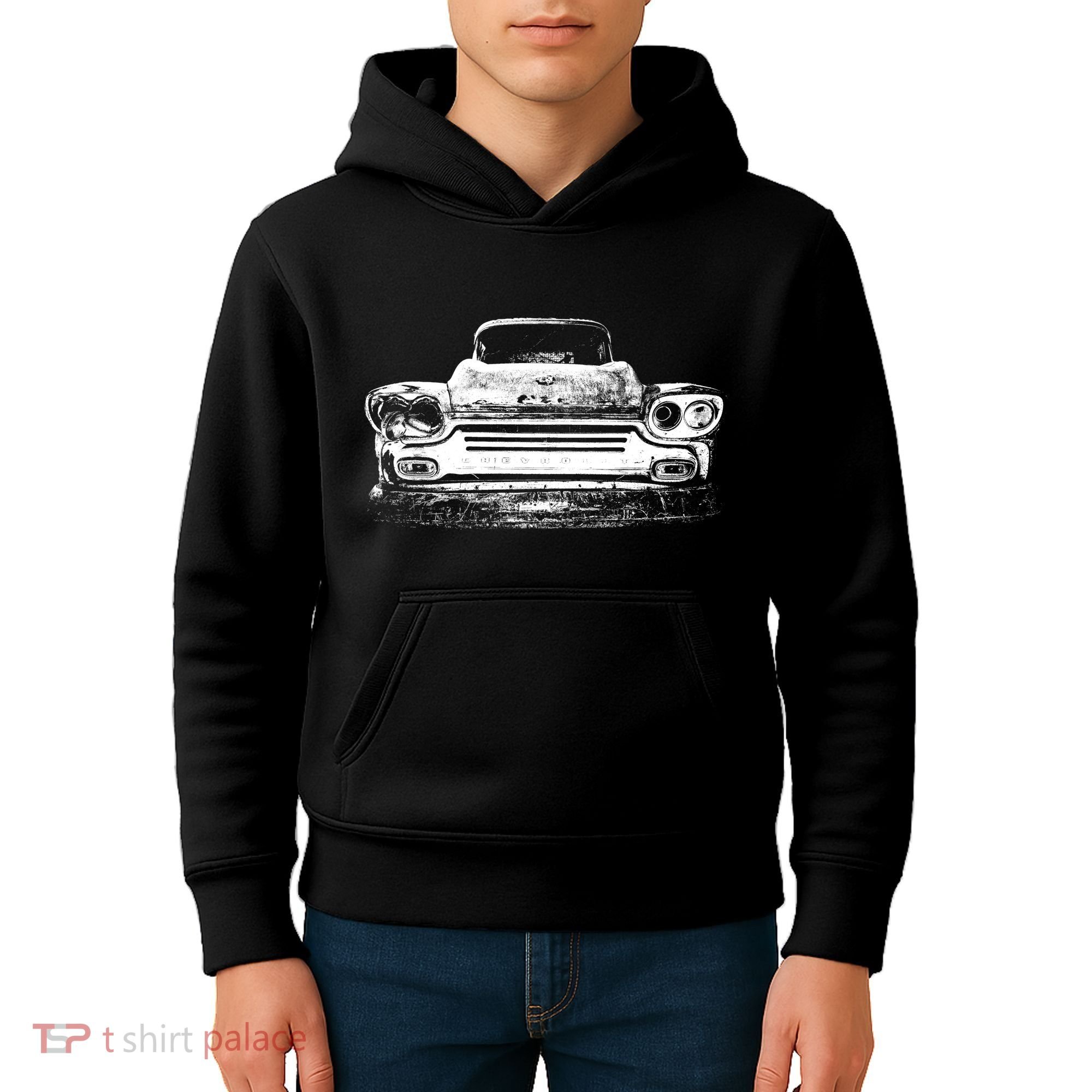 Old School Cars 70S Kids Hoodie