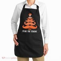 Oklahoma State Cowboys Mustache Christmas Tree Fear The Stache Beard Apron thumb 2