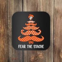 Oklahoma State Cowboys Mustache Christmas Tree Fear The Stache Beard Coaster thumb 0