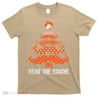 Oklahoma State Cowboys Mustache Christmas Tree Fear The Stache Beard T-Shirt thumb 0