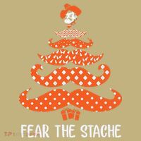 Oklahoma State Cowboys Mustache Christmas Tree Fear The Stache Beard T-Shirt thumb 7