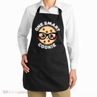 One Smart Cookie Cute Kawaii Style Pun Chocolate Chip Apron thumb 2