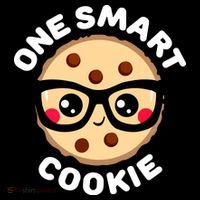 One Smart Cookie Cute Kawaii Style Pun Chocolate Chip Apron thumb 3
