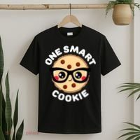 One Smart Cookie Cute Kawaii Style Pun Chocolate Chip T-Shirt thumb 2