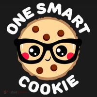 One Smart Cookie Cute Kawaii Style Pun Chocolate Chip T-Shirt thumb 7