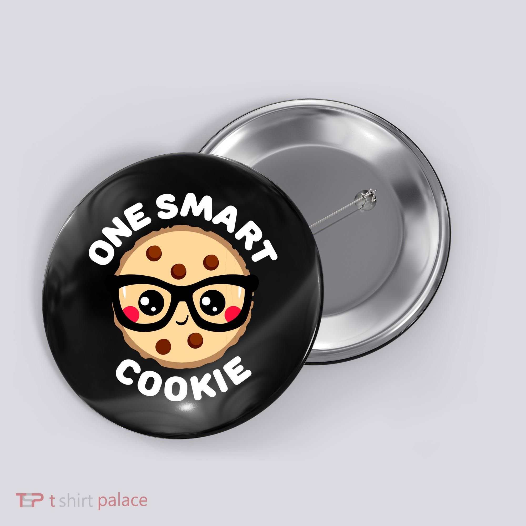 One Smart Cookie Cute Kawaii Style Pun Chocolate Chip Button
