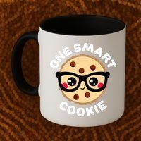 One Smart Cookie Cute Kawaii Style Pun Chocolate Chip Coffee Mug thumb 2
