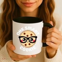 One Smart Cookie Cute Kawaii Style Pun Chocolate Chip Coffee Mug thumb 3