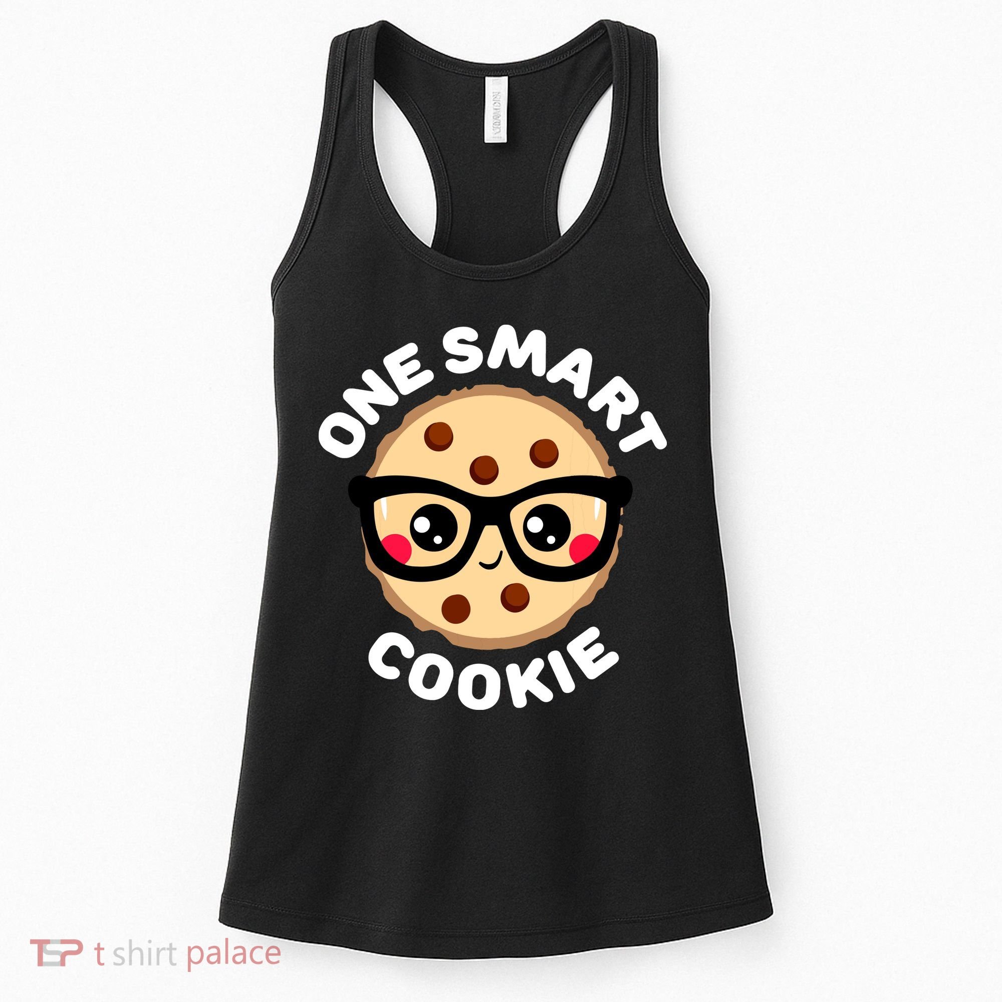 One Smart Cookie Cute Kawaii Style Pun Chocolate Chip Women's Tank Top