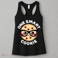 One Smart Cookie Cute Kawaii Style Pun Chocolate Chip Women's Tank Top thumb 3