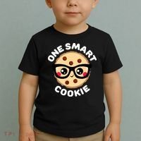 One Smart Cookie Cute Kawaii Style Pun Chocolate Chip Toddler T-Shirt thumb 2