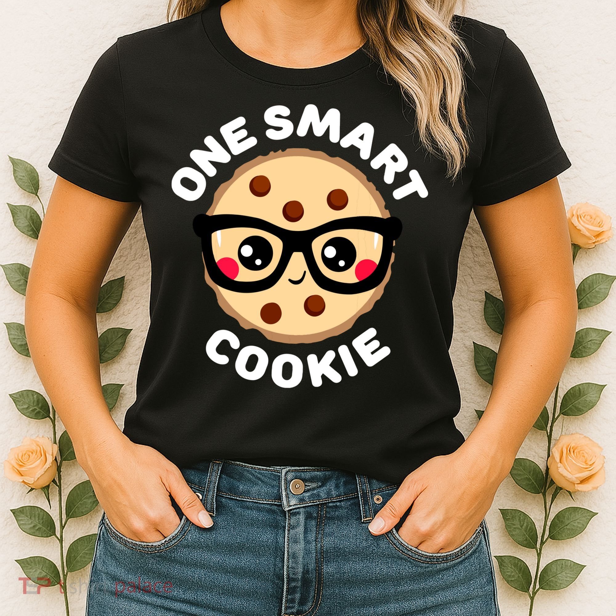 One Smart Cookie Cute Kawaii Style Pun Chocolate Chip Women's T-Shirt