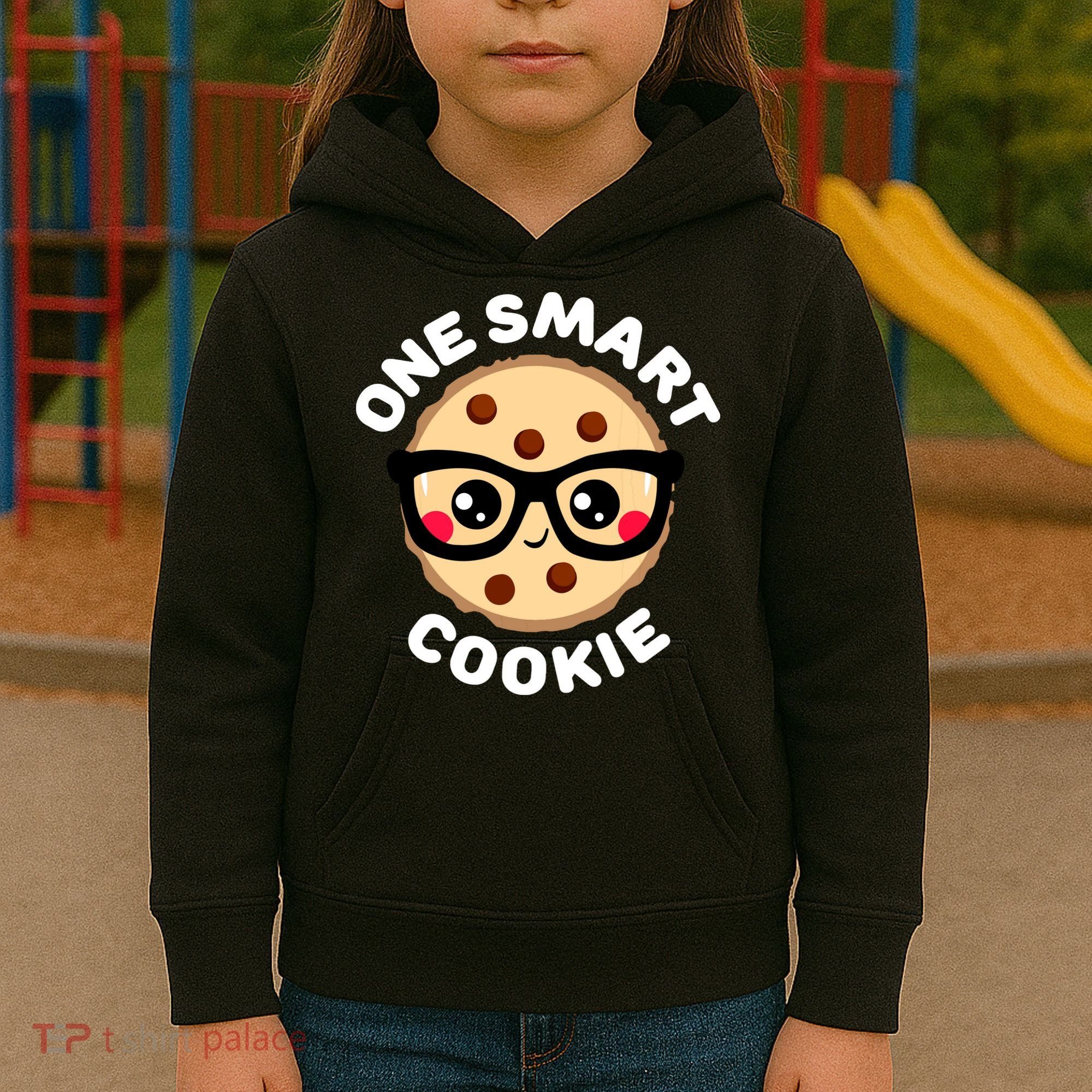 One Smart Cookie Cute Kawaii Style Pun Chocolate Chip Kids Hoodie