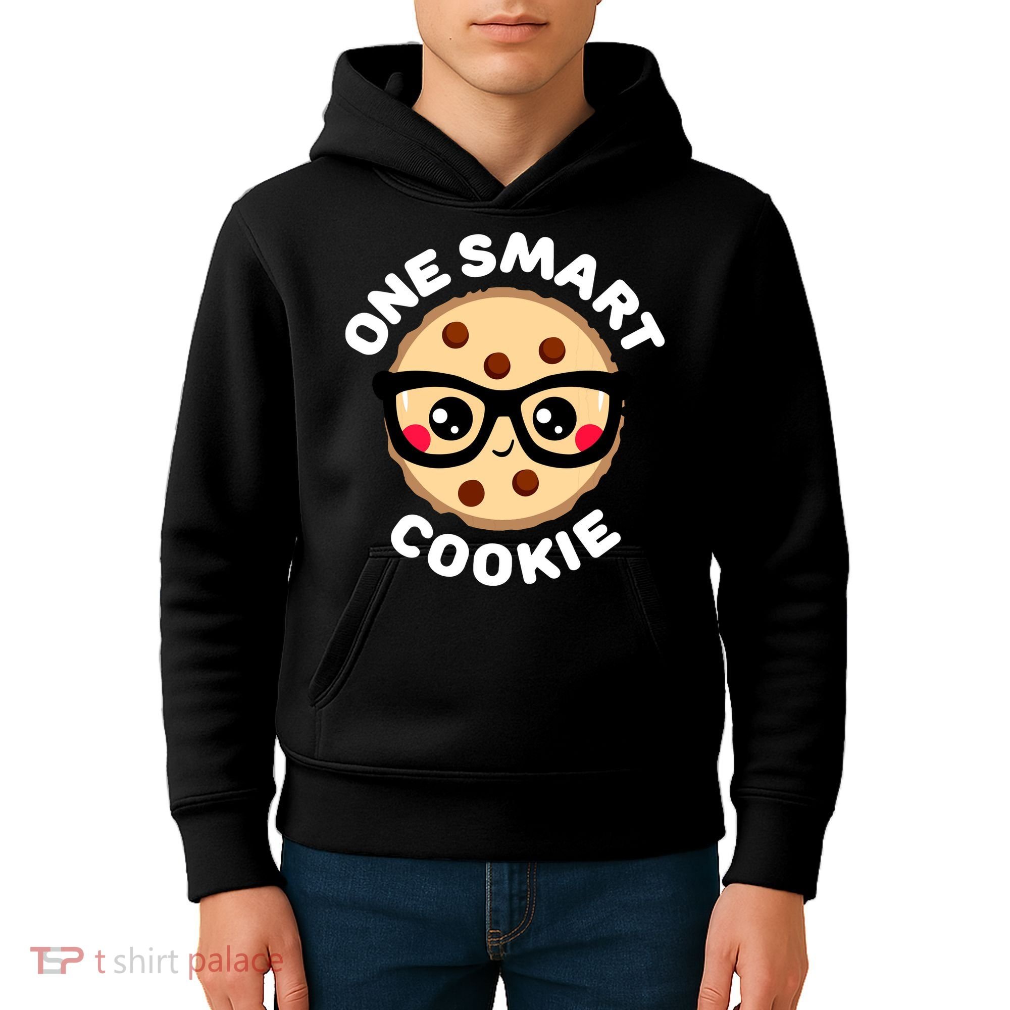 One Smart Cookie Cute Kawaii Style Pun Chocolate Chip Kids Hoodie
