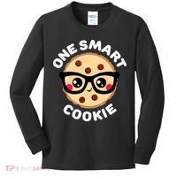 One Smart Cookie Cute Kawaii Style Pun Chocolate Chip Kids Long Sleeve Shirt thumb 0