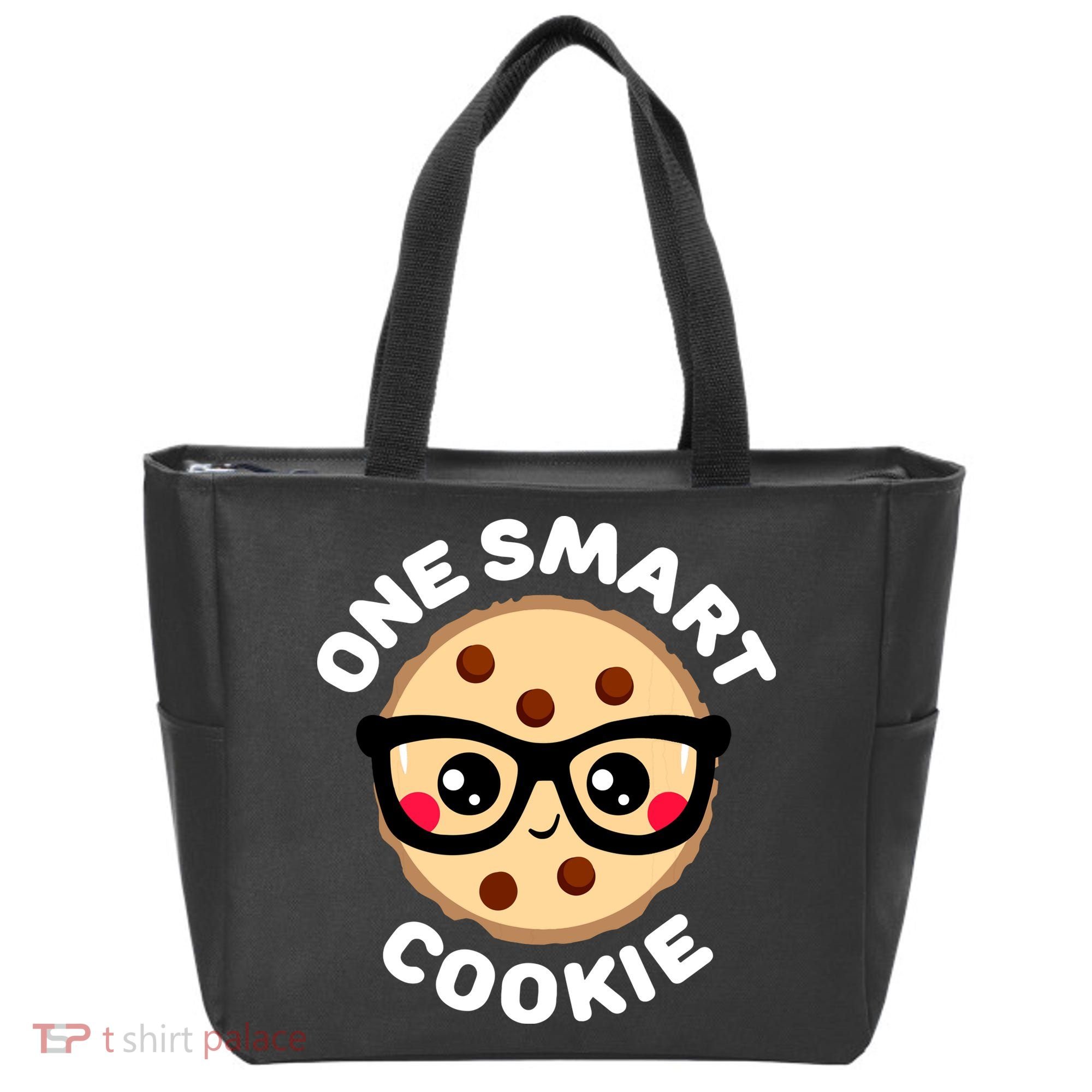 One Smart Cookie Cute Kawaii Style Pun Chocolate Chip Tote Bag