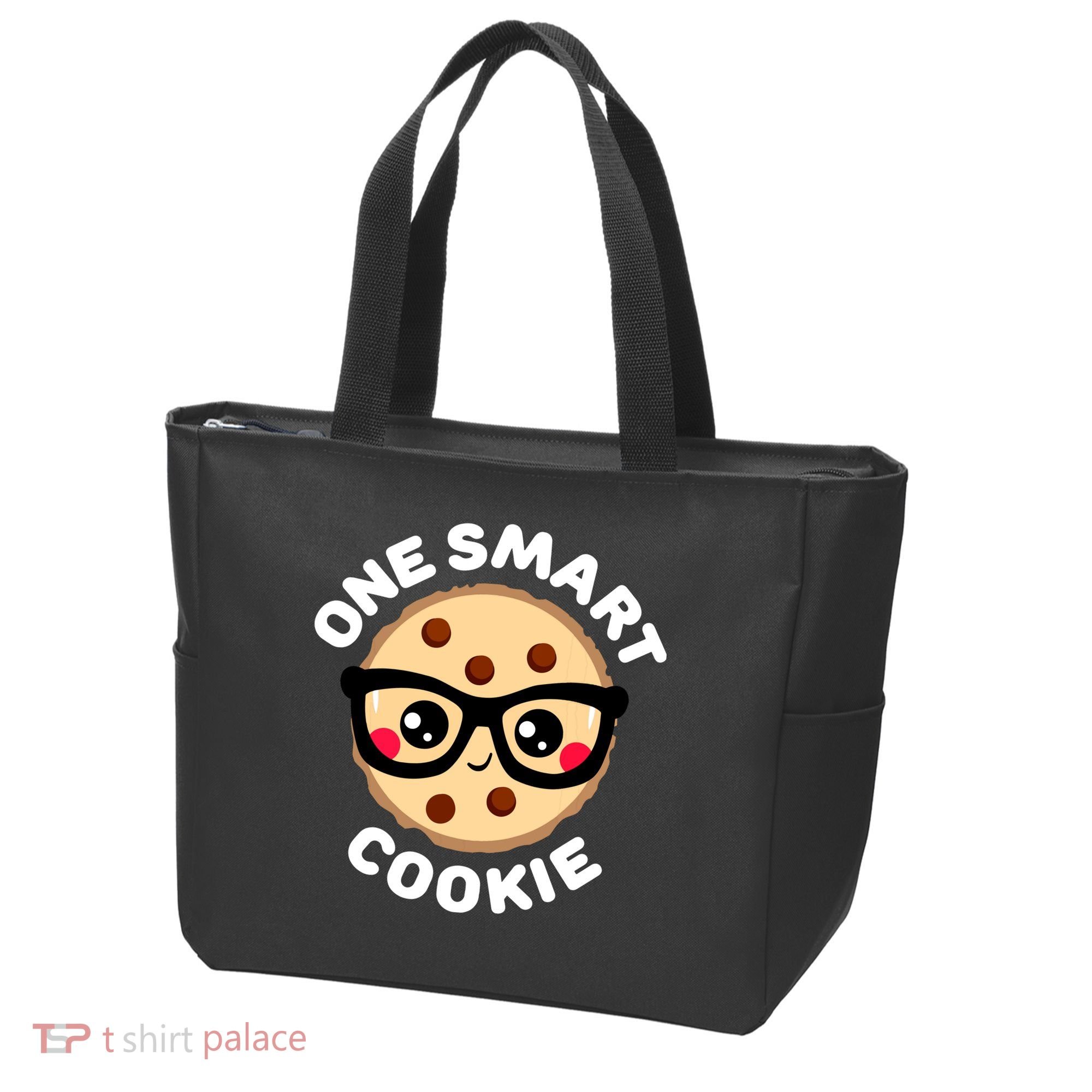 One Smart Cookie Cute Kawaii Style Pun Chocolate Chip Tote Bag