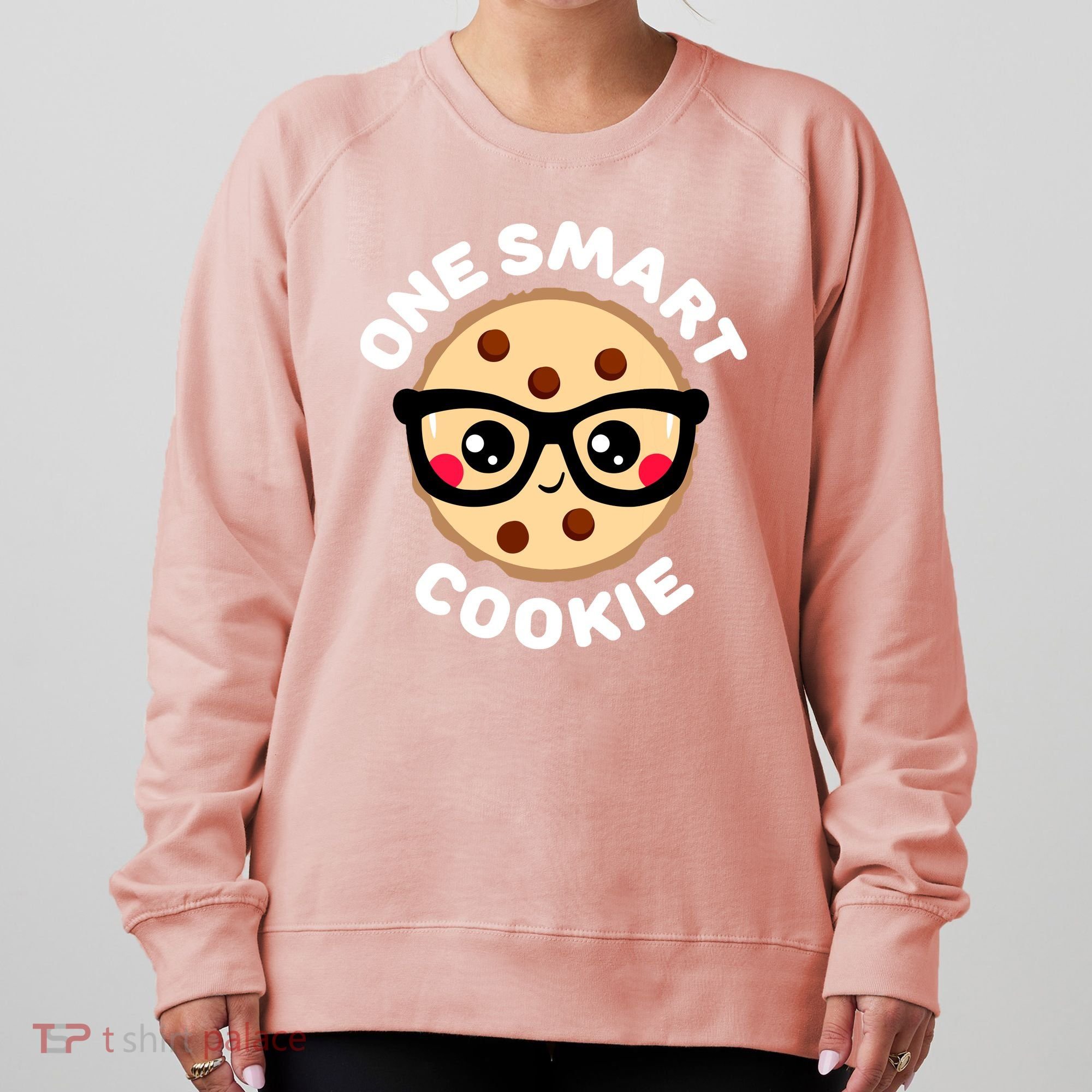 One Smart Cookie Cute Kawaii Style Pun Chocolate Chip Women's Sweatshirt
